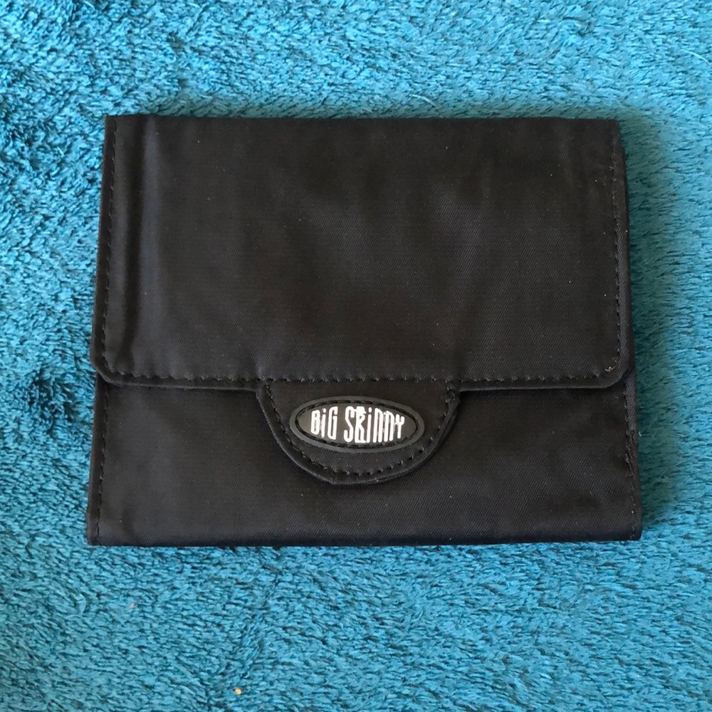 Big Skinny Nylon Microfiber Women’s Wallet- Black